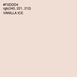 #F0DDD4 - Vanilla Ice Color Image